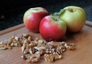 apples and walnuts